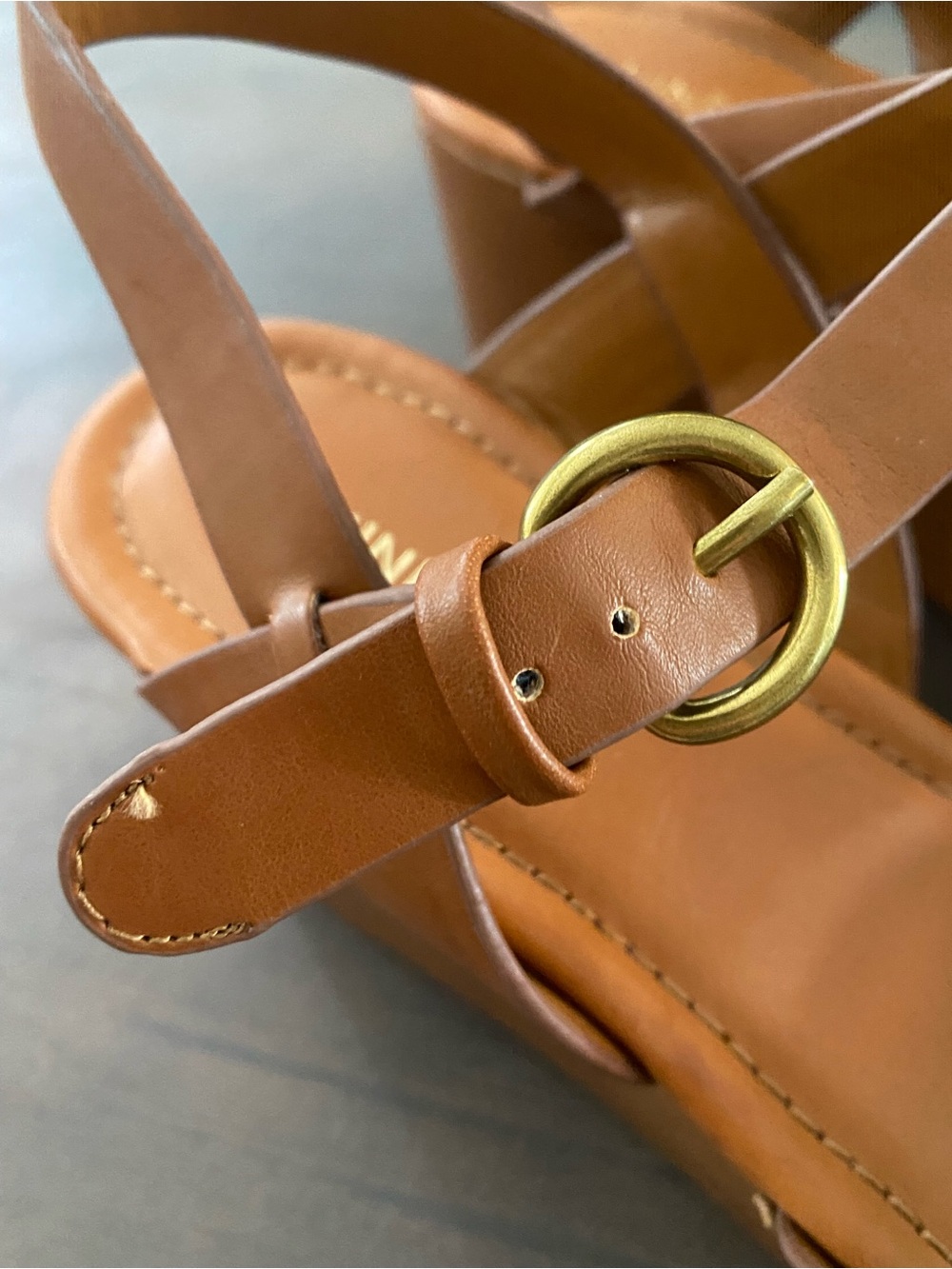 Nine West Brown Annah Platform Wedge Sandals - Picture 5 of 8